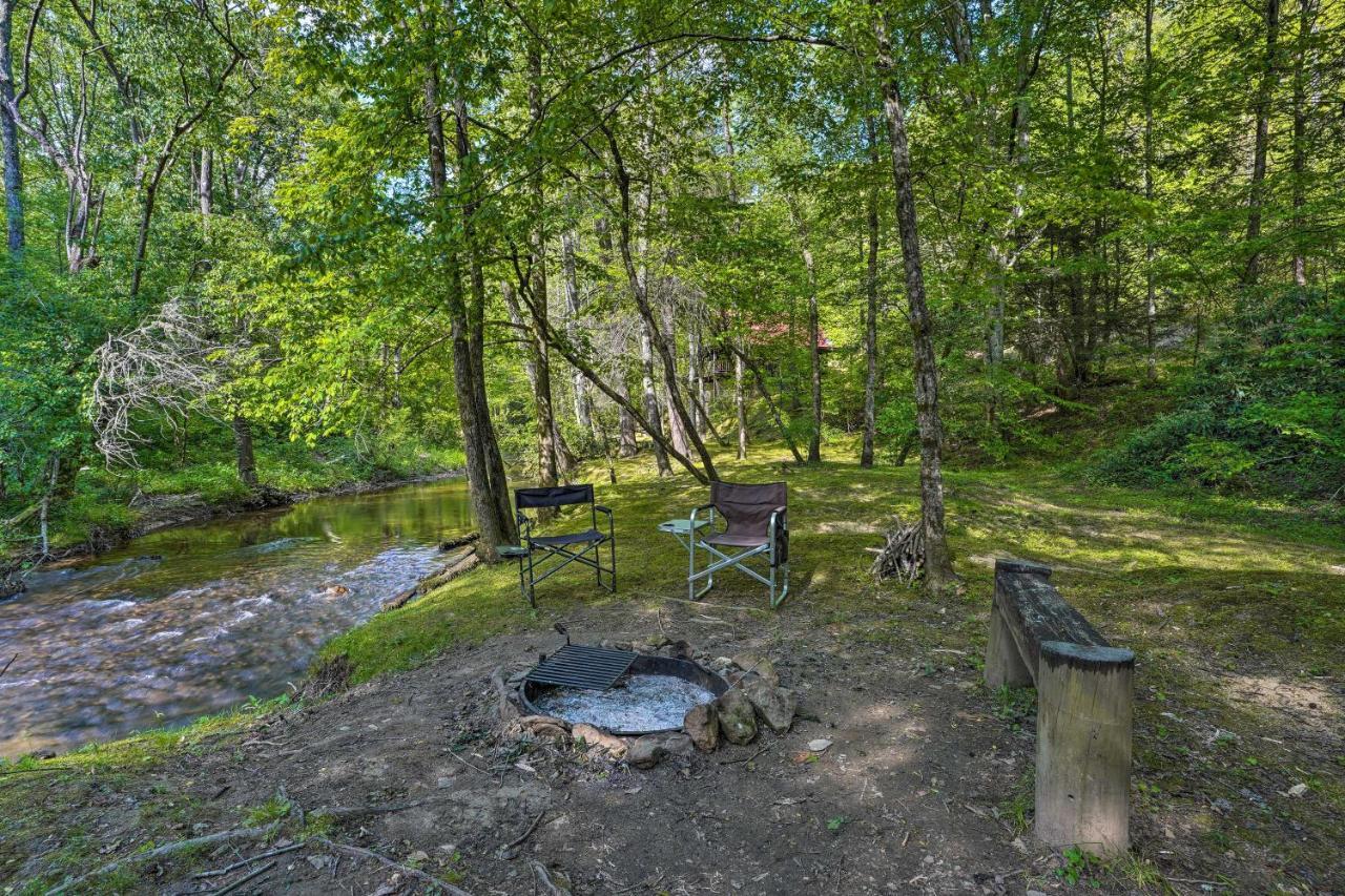 Cozy Tellico Plains Cabin With Large Mountain Creek! Exterior foto