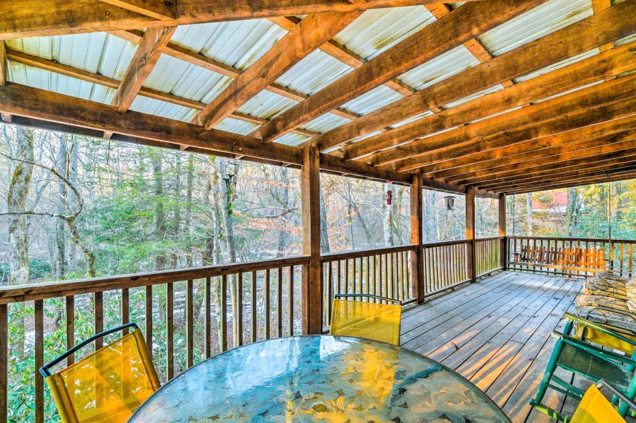Cozy Tellico Plains Cabin With Large Mountain Creek! Exterior foto